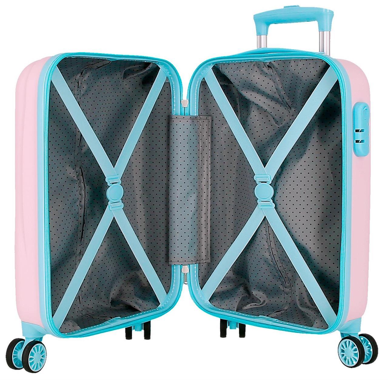 JOUMMABAGS Cestovní kufr Lilo and Stitch ABS plast skořepinový se zámkem 50 cm