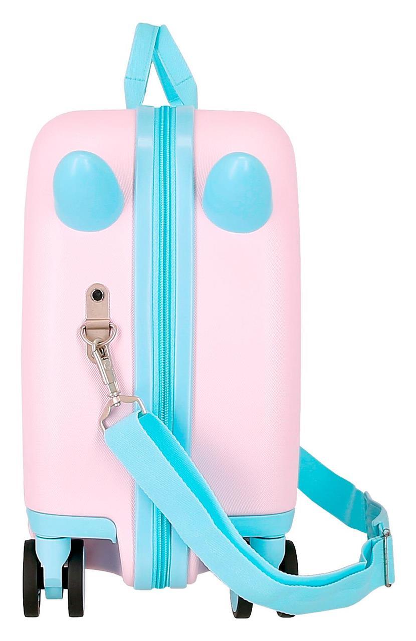 JOUMMABAGS Dětský kufřík odrážedlo na kolečkách LILO A STITCH in the world - pink MAXI 50 x 38 x 20