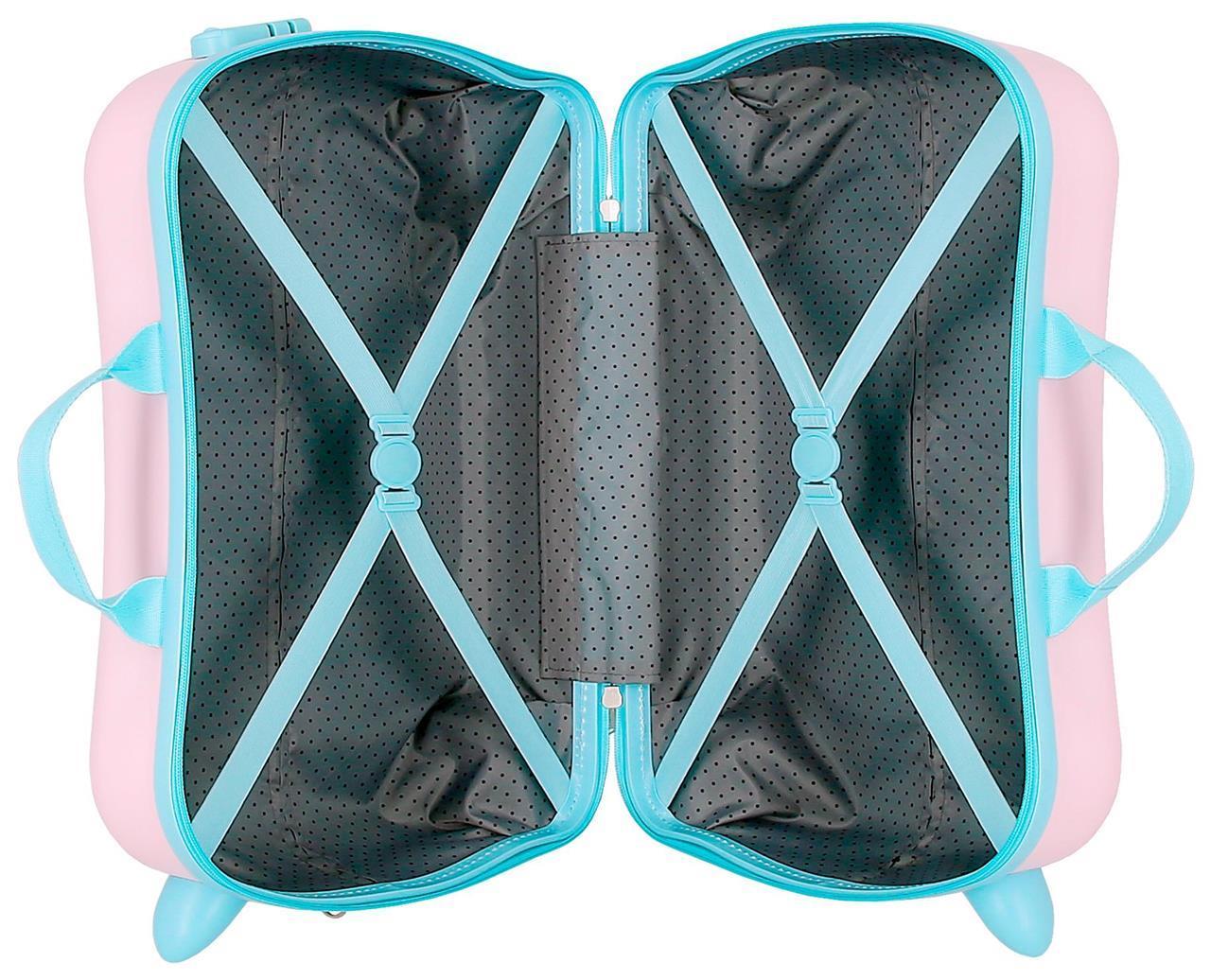 JOUMMABAGS Dětský kufřík odrážedlo na kolečkách LILO A STITCH in the world - pink MAXI 50 x 38 x 20