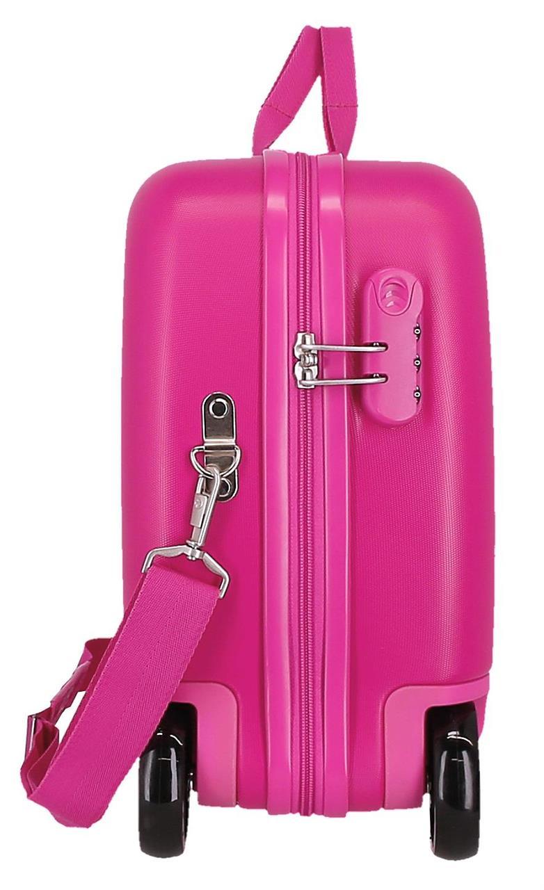 JOUMMABAGS Dětský kufřík odrážedlo na kolečkách Minnie Golden days fuchsia MAXI 50 x 38 x 20