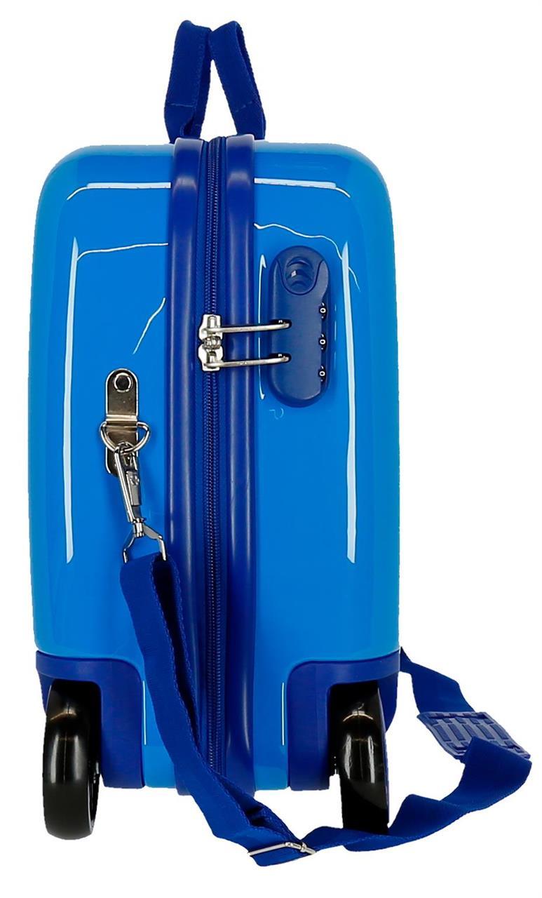 JOUMMABAGS Dětský kufřík odrážedlo na kolečkách SPIDERMAN Geo blue MAXI 50 x 38 x 20