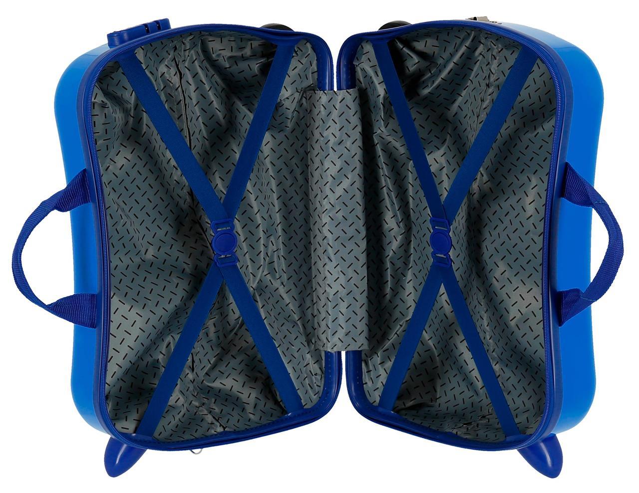 JOUMMABAGS Dětský kufřík odrážedlo na kolečkách SPIDERMAN Geo blue MAXI 50 x 38 x 20