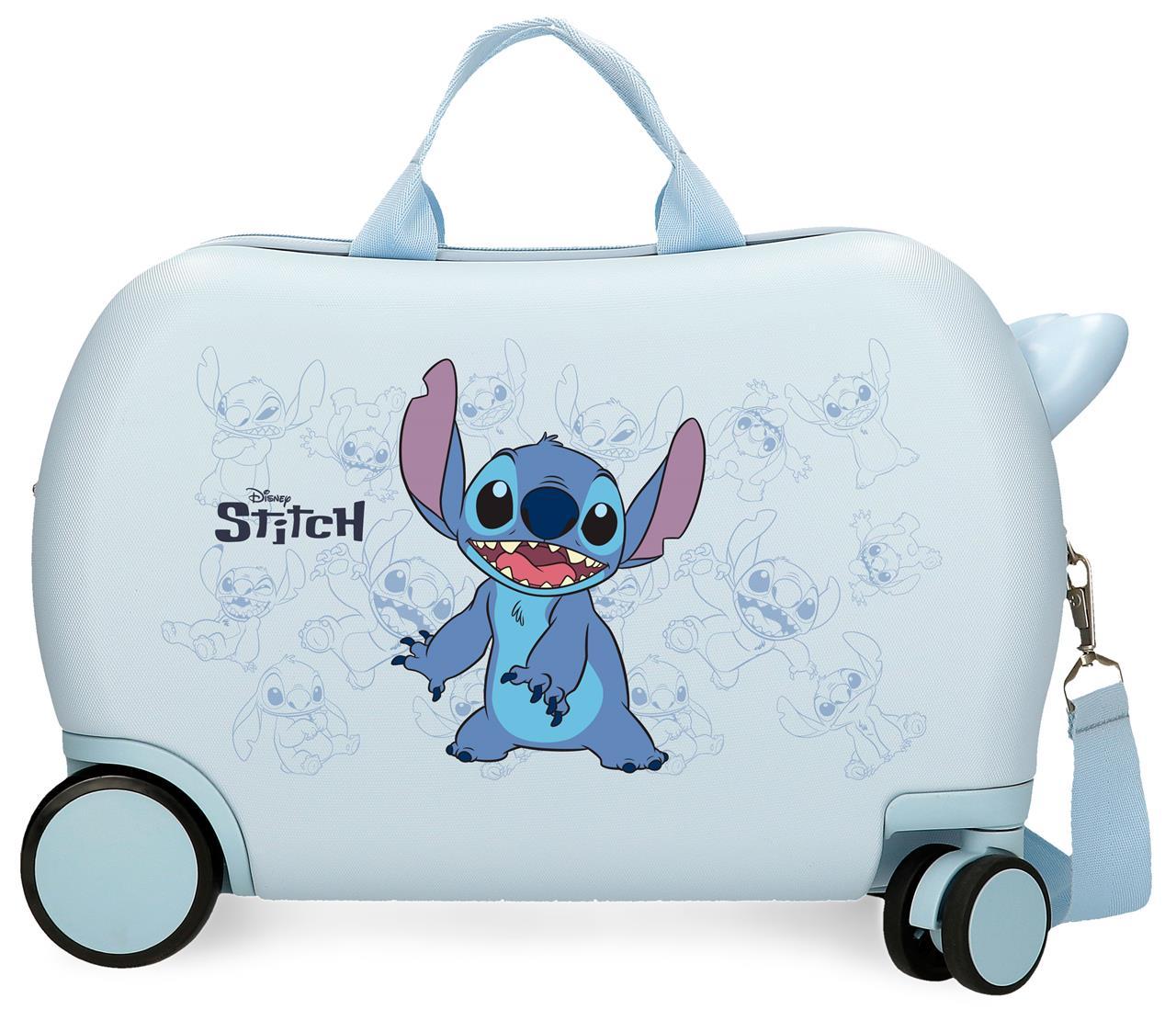 JOUMMABAGS Dětský kufřík odrážedlo na kolečkách LILO A STITCH Happy blue 45 x 31 x 20
