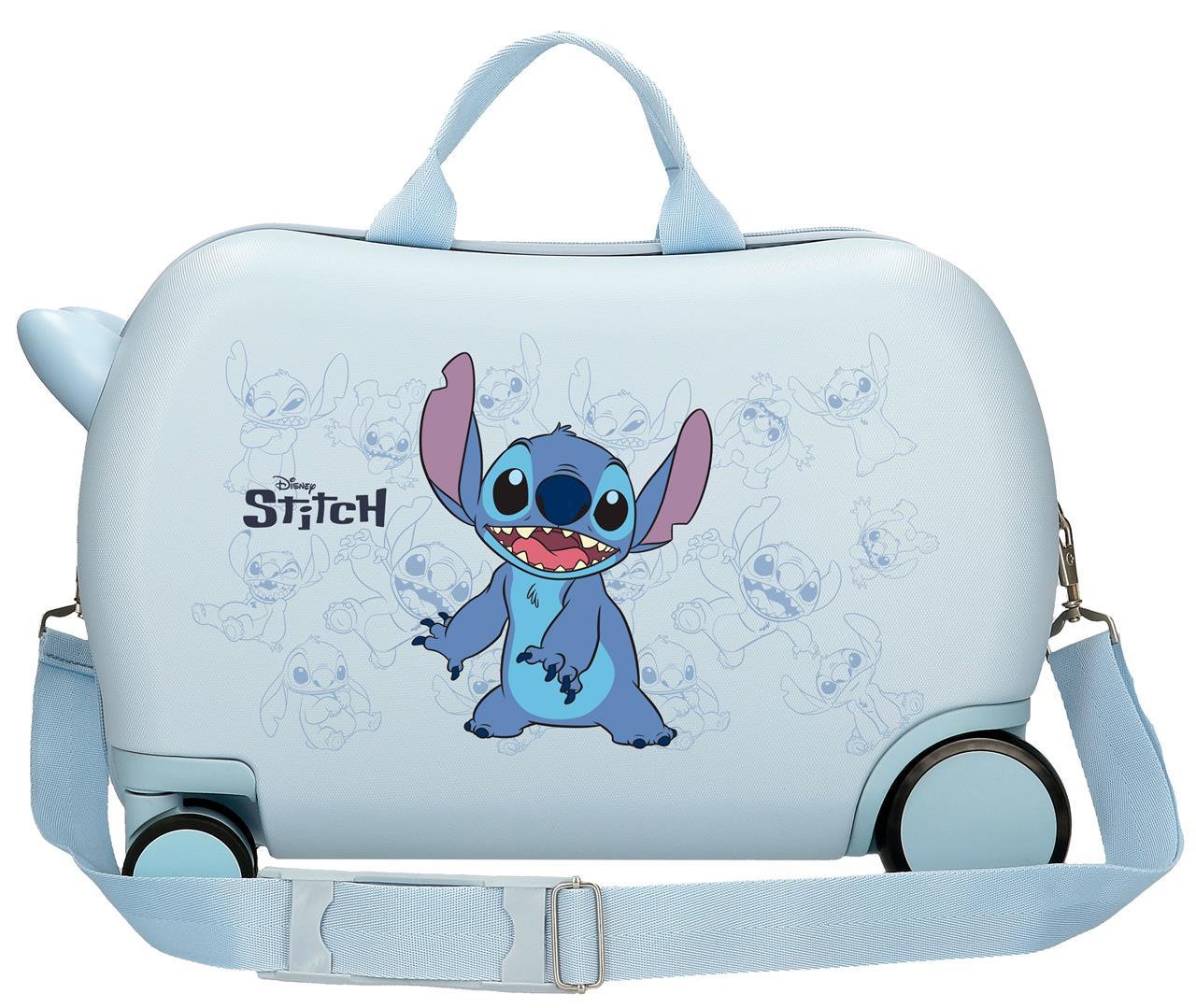 JOUMMABAGS Dětský kufřík odrážedlo na kolečkách LILO A STITCH Happy blue 45 x 31 x 20