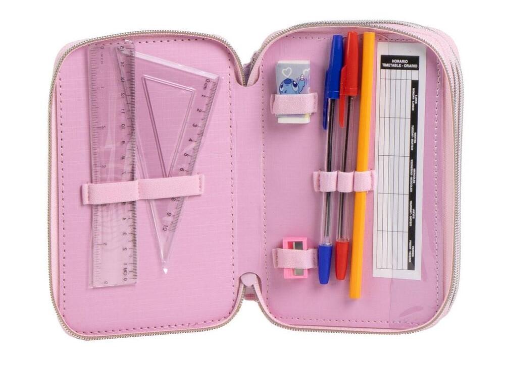 CERDA Penál LILO A STITCH třípatrový s výbavou