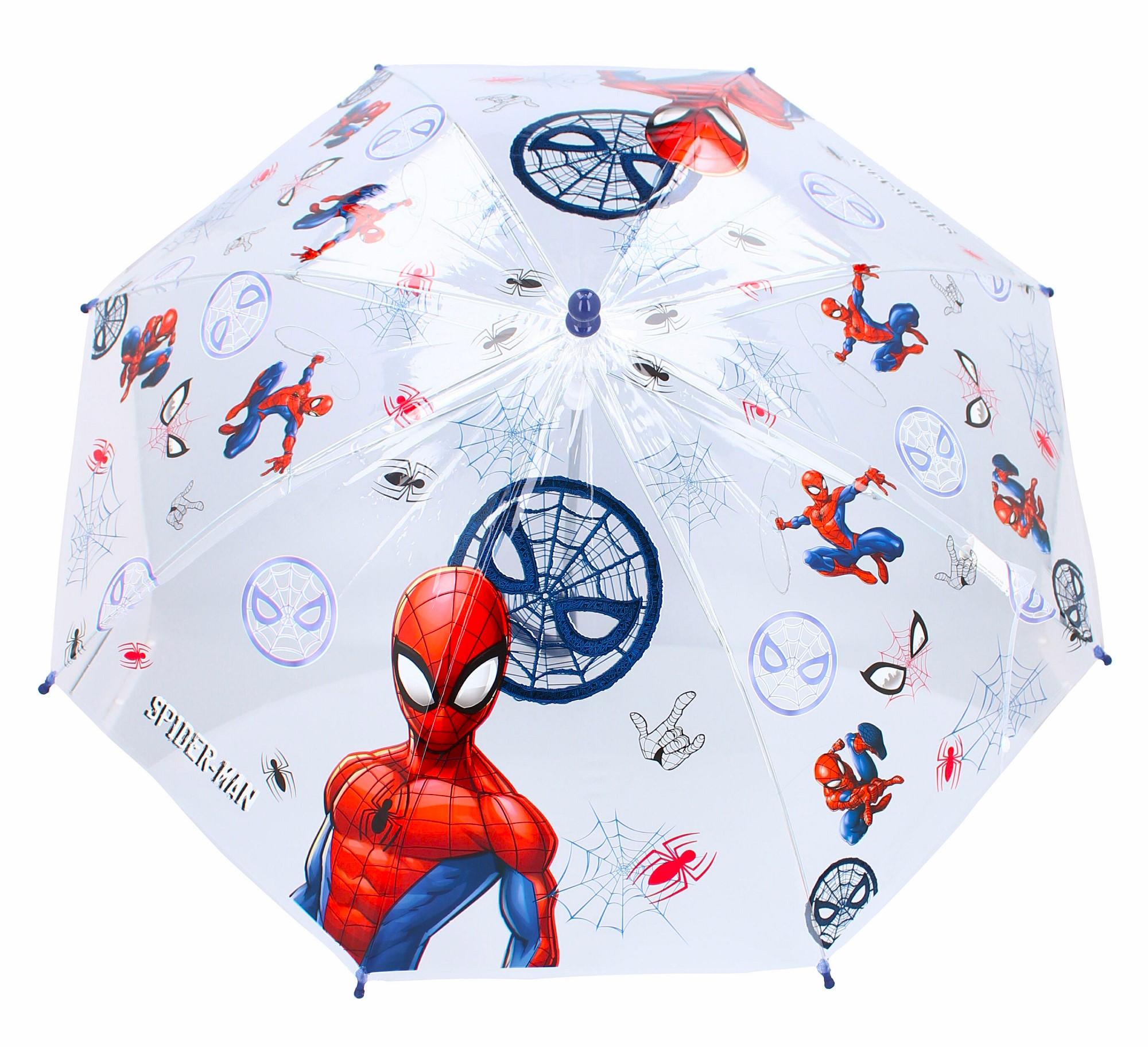 VADOBANG Deštník SPIDERMAN průhledný