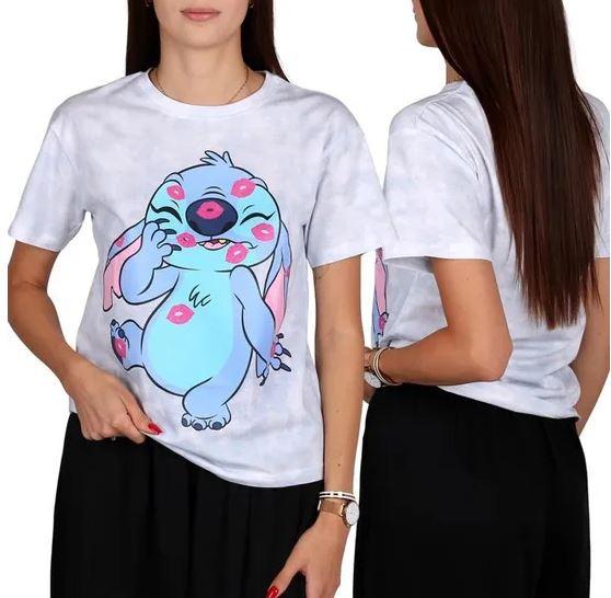 Dámské tričko LILO A STITCH růžové, vel. M
