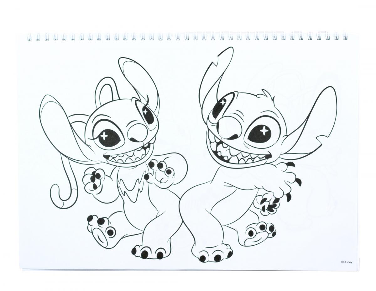 SPIRÁLOVÝ BLOK SE SAMOLEPKAMI LILO A STITCH A4, uni