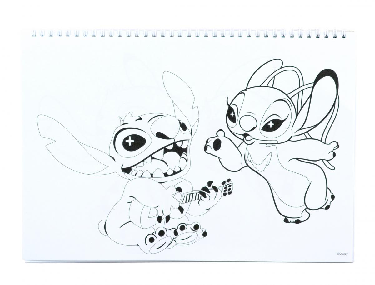 SPIRÁLOVÝ BLOK SE SAMOLEPKAMI LILO A STITCH A4, uni