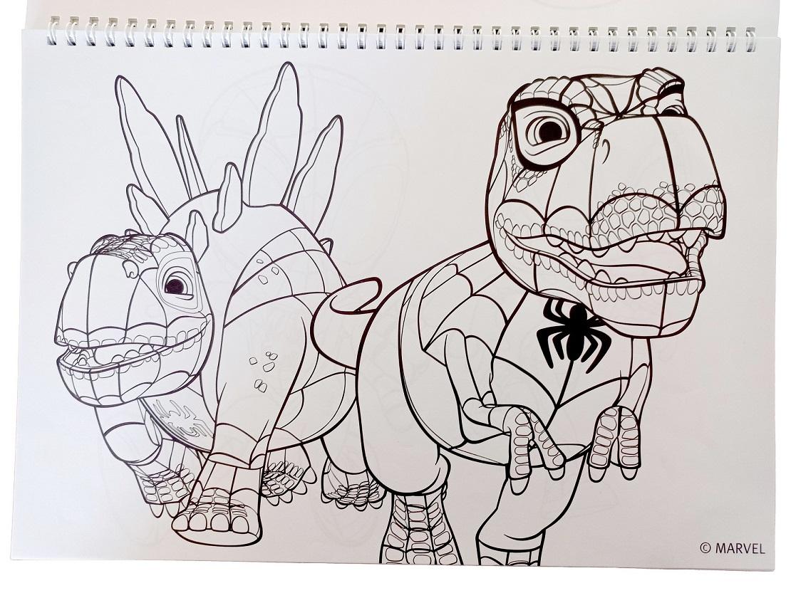SPIRÁLOVÝ BLOK SE SAMOLEPKAMI SPIDEY A4, uni