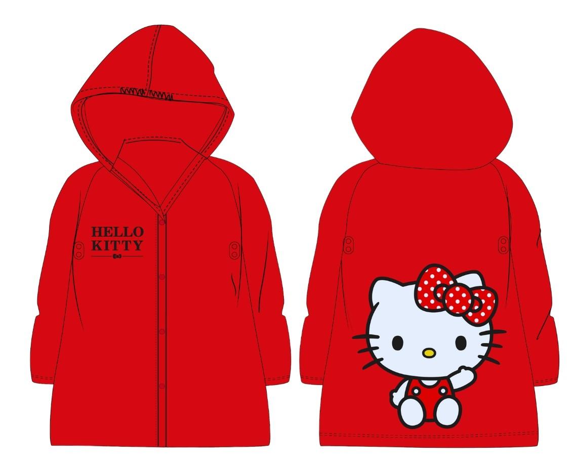 EPLUSM Pláštěnka HELLO KITTY červená, vel. 122/128