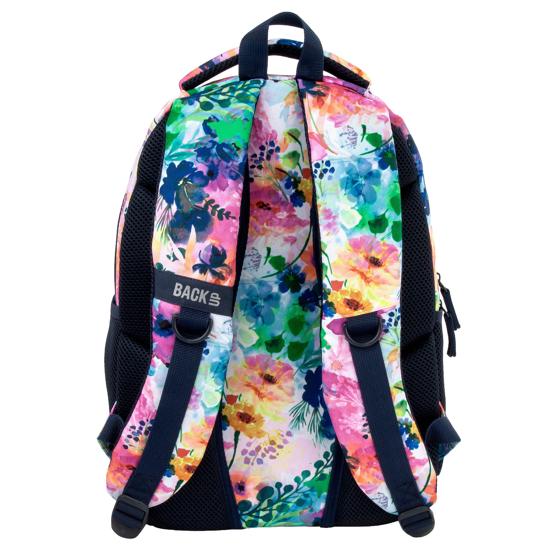 Zvýhodněný školní set BackUP Spring Flowers 2v1 – batoh 26 l a vybavený penál