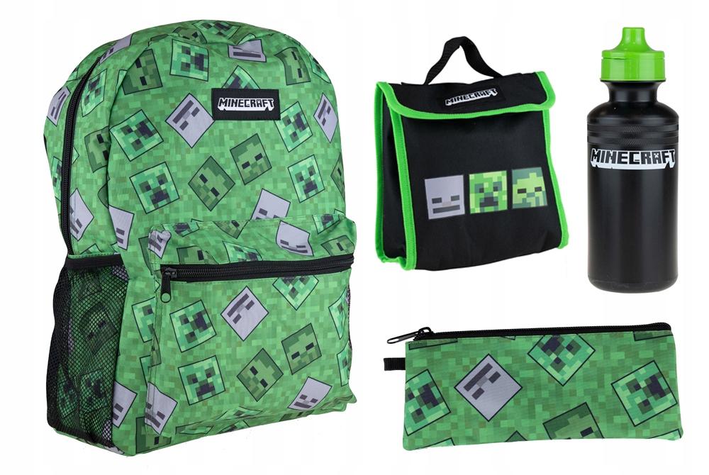 OFICIÁLNÍ LICENCE Školní sada MINECRAFT s batohem 4 dílná