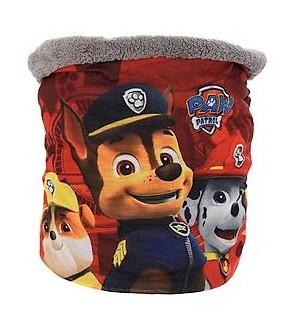 SUN CITY Nákrčník TLAPKOVÁ PATROLA šedý coral fleece UNI 1rok - dorost