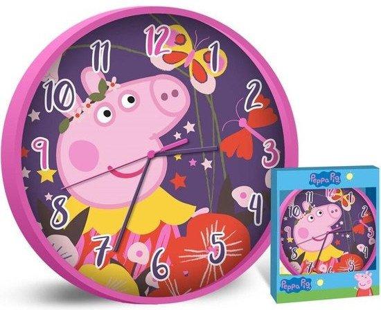 EUROSWAN Hodiny nástěnné PEPPA PIG růžové 25cm