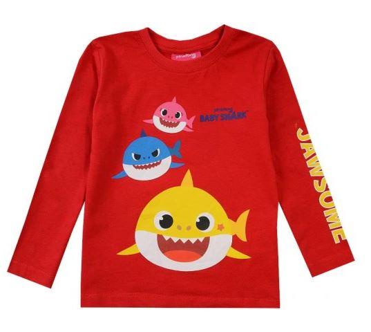 EPLUSM Triko BABY SHARK červené, vel. 98
