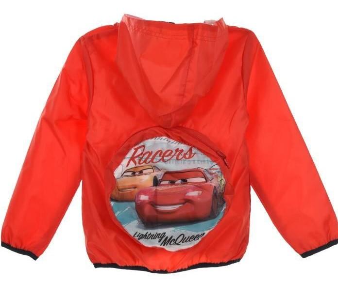 SUN CITY Bunda CARS šusťáková červená, vel. 98