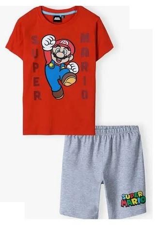 OFICIÁLNÍ LICENCE Pyžamo SUPER MARIO červenošedé, vel. 140