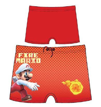 OFICIÁLNÍ LICENCE Plavky SUPER MARIO boxerky červené, vel. 104