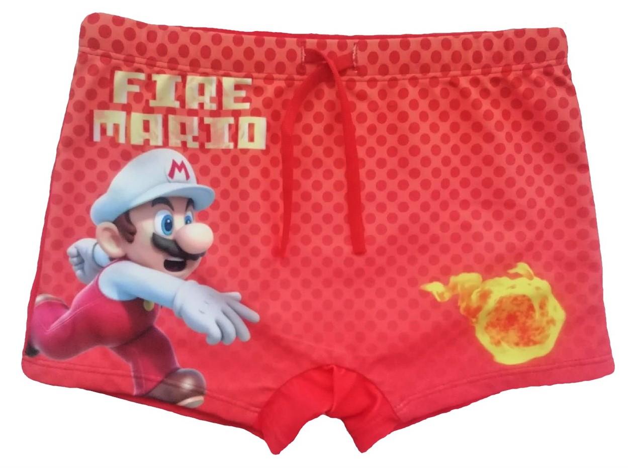 OFICIÁLNÍ LICENCE Plavky SUPER MARIO boxerky červené, vel. 116