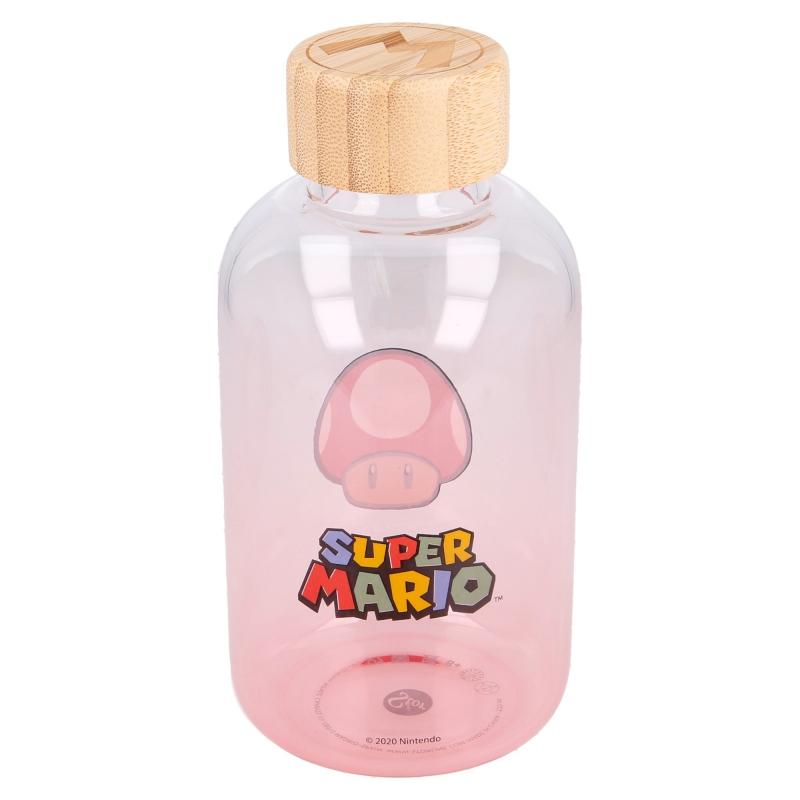 SKLENĚNÁ LÁHEV NA PITÍ SUPER MARIO, uni