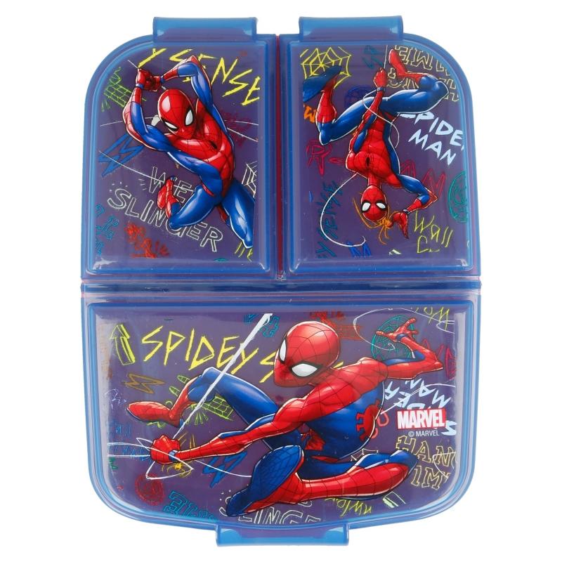 STORLINE Multi box na svačinu SPIDERMAN modrý 19,5x16,5x6,7