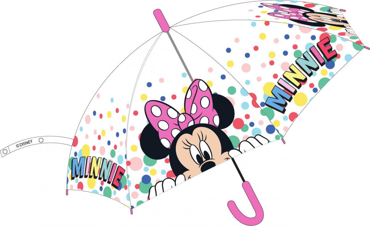 EPLUSM Deštník MINNIE průhledný