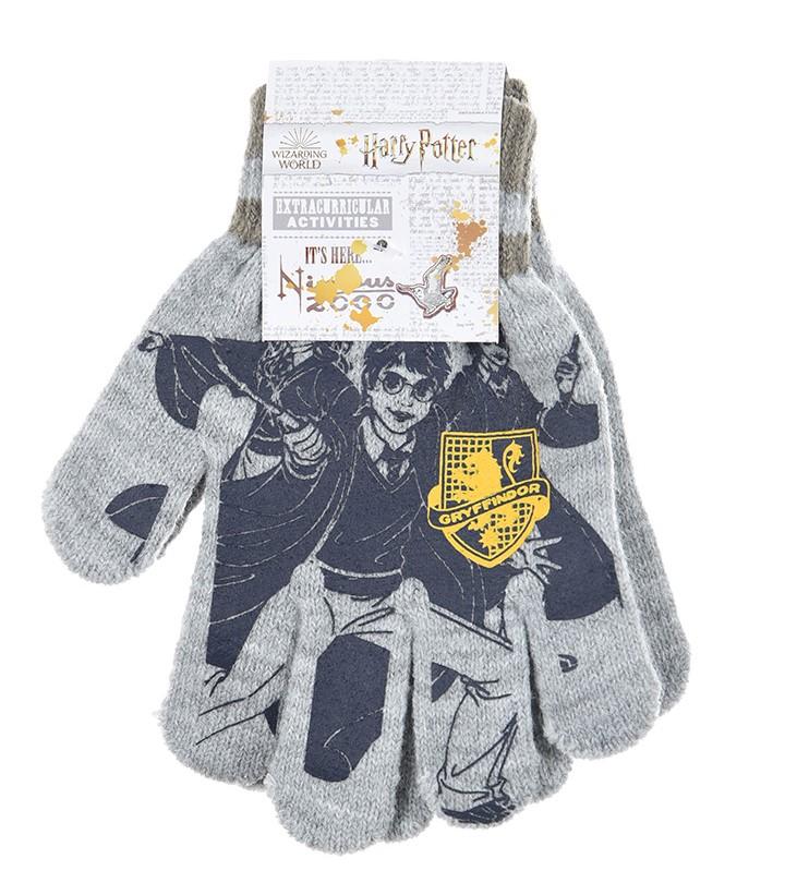 SUN CITY Rukavice HARRY POTTER prstové šedé uni 2-8let