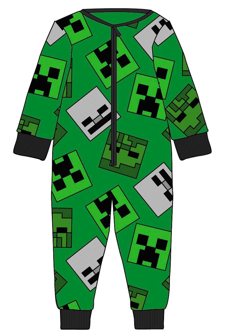 FASHION UK Pyžamo overal  MINECRAFT fleece, vel. 98/104