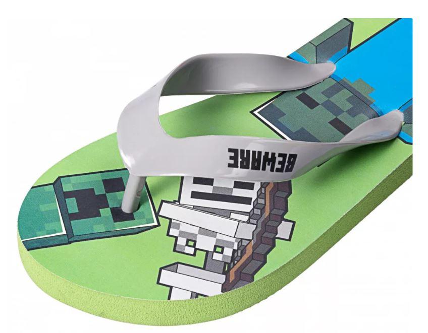 FASHION UK Žabky MINECRAFT zelené, 35/36