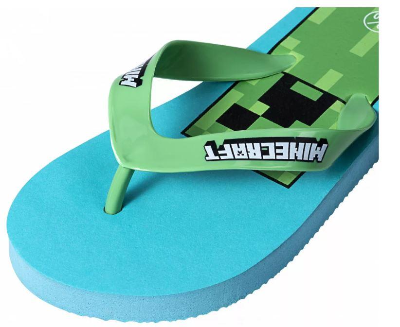 FASHION UK Žabky  MINECRAFT modré, 29/30