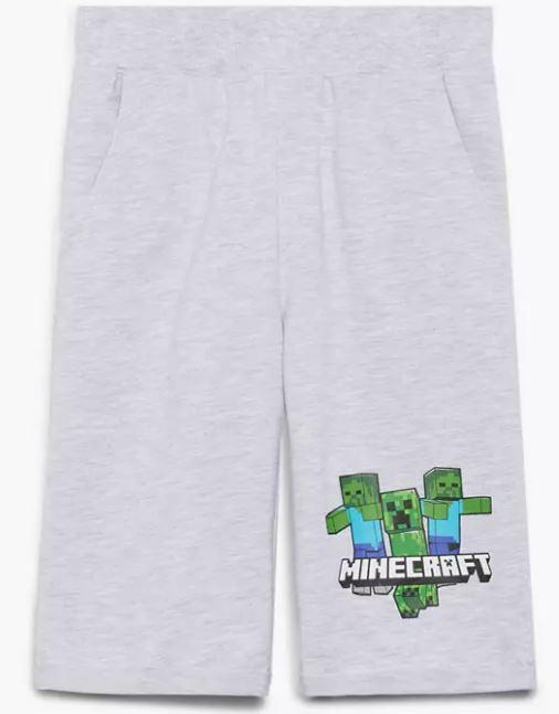 FASHION UK Šortky bermudy MINECRAFT šedé, vel. 152