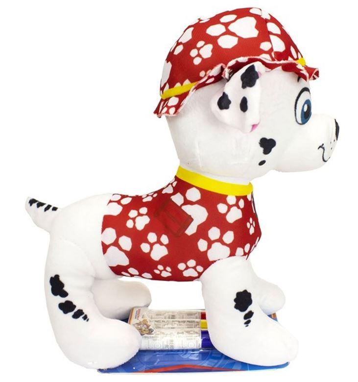 SAMBRO Plyšák k vybarvení TLAPKOVÁ PATROLA Marshall 28 cm