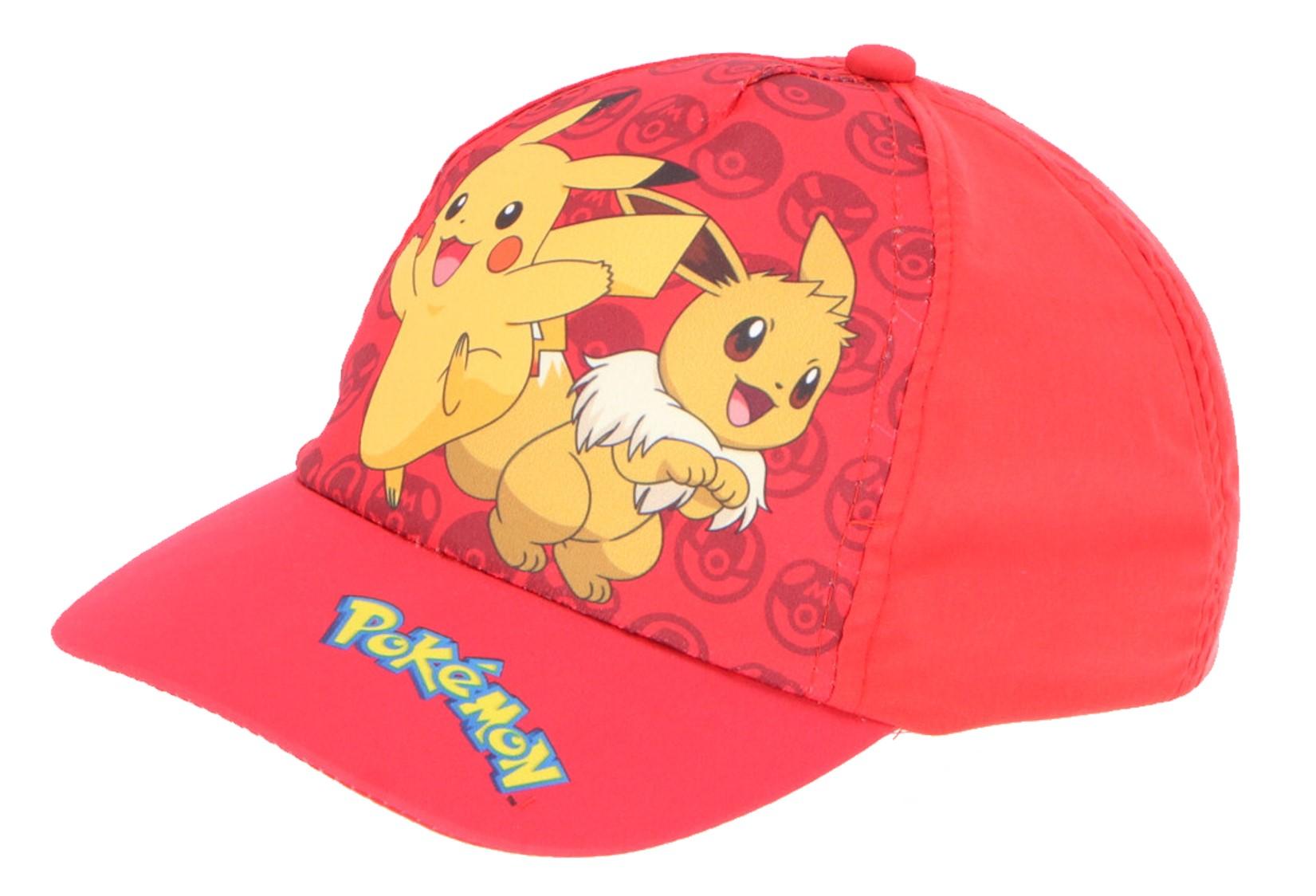 FASHION UK Kšiltovka POKÉMON červená, vel. 56