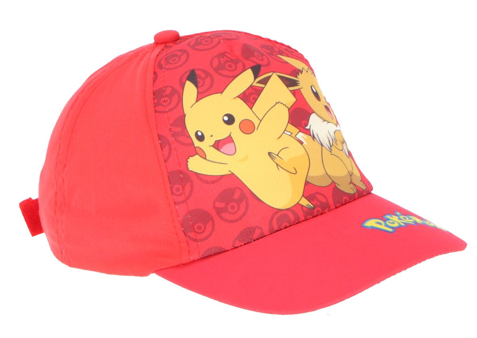 FASHION UK Kšiltovka POKÉMON červená, vel. 56