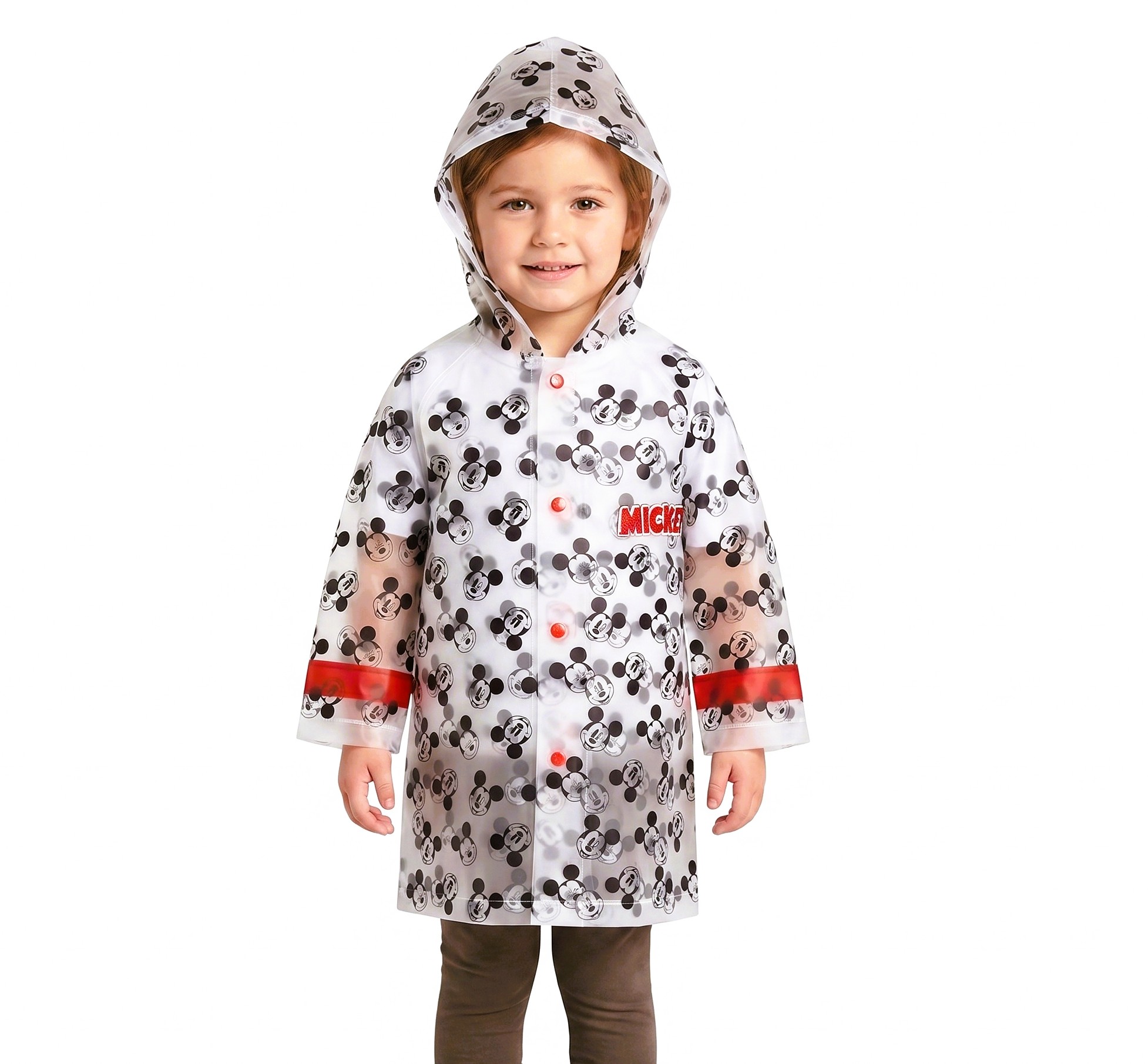 EPLUSM Pláštěnka MICKEY chlapecká průhledná transparentní, vel. 98/104