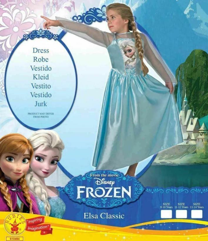 RUBIES Kostým FROZEN ELSA, vel. 134/140