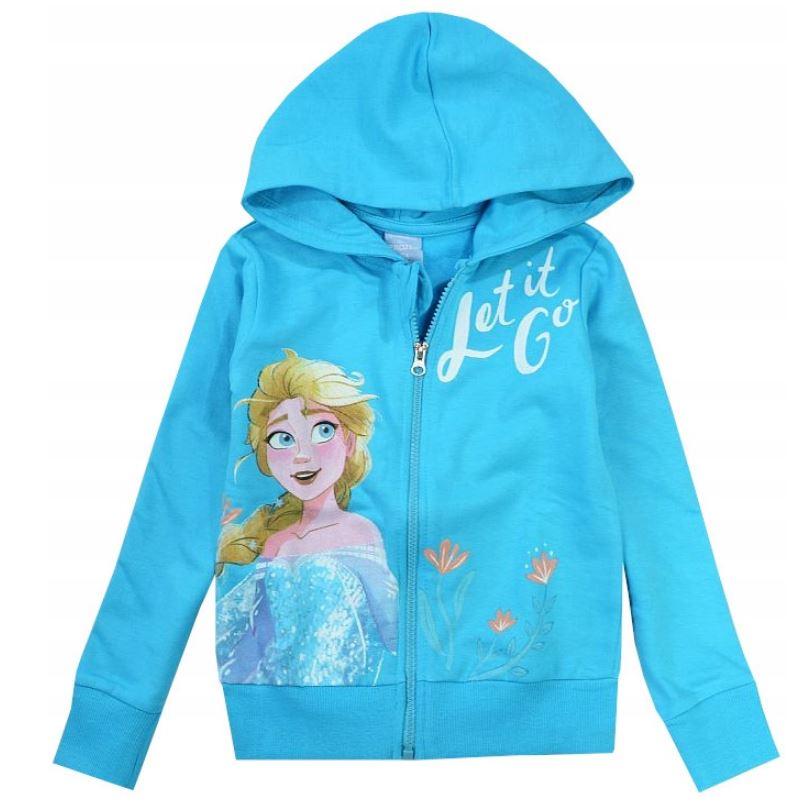 EPLUSM Mikina FROZEN s kapucí tyrkysová, vel. 134