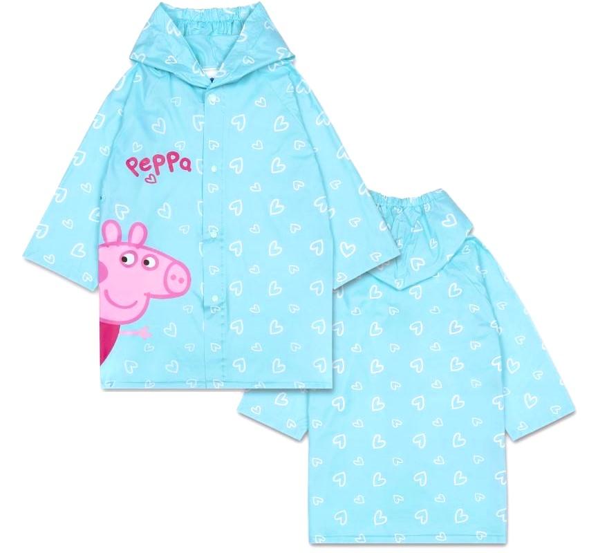 EPLUSM Pláštěnka PEPPA PIG dívčí průhledná transparentní, vel. 92/98
