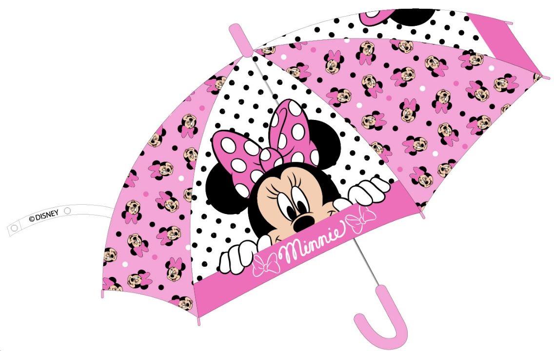 EPLUSM Deštník MINNIE průhledný vystřelovací