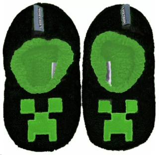 OFICIÁLNÍ LICENCE Bačkory MINECRAFT chlupaté, vel. 37/38