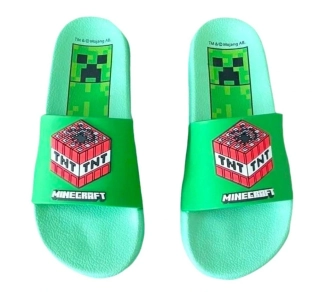 FASHION UK Pantofle MINECRAFT zelené, vel. 35/36