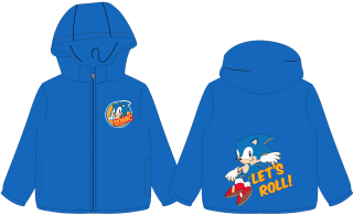 EPLUSM Bunda SONIC šusťáková s fleece podšítím modrá, vel. 98