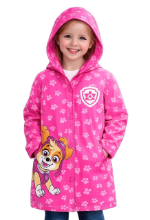 EPLUSM Pláštěnka TLAPKOVÁ PATROLA Skye malinová dívčí, vel. 122/128