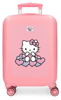 JOUMMABAGS Cestovní kufr HELLO KITTY ABS plast skořepinový se zámkem 50 cm 