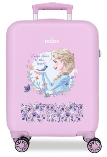 JOUMMABAGS Cestovní kufr FROZEN ABS plast skořepinový se zámkem, 50 cm