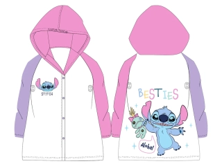 Pláštěnka LILO A STITCH průhledná růžovo-fialová, vel. 110/116