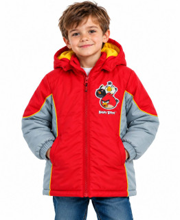 Chlapecká zimní bunda ANGRY BIRDS červená – SUN CITY, vel. 116