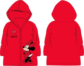 EPLUSM Pláštěnka MINNIE dívčí červená vel. 116/122