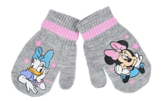SUN CITY Palcové úpletové rukavice MINNIE baby šedé